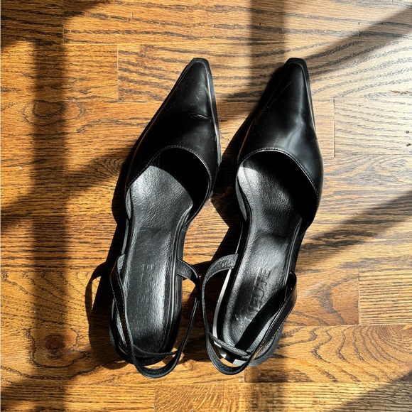 Neute | Sling Back Pointed Toe Leather Mule - Picture 5 of 6